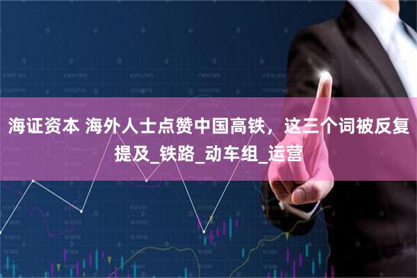 海证资本 海外人士点赞中国高铁，这三个词被反复提及_铁路_动车组_运营