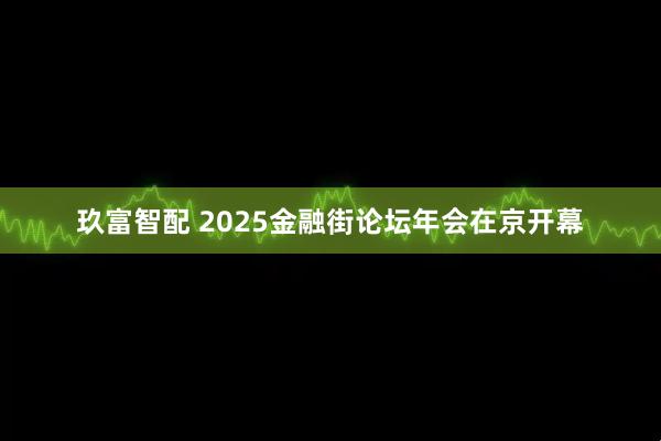 玖富智配 2025金融街论坛年会在京开幕